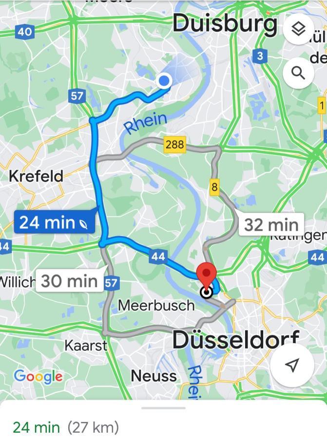 2 Rooms, Free Parking, 25 Min To Duesseldorf, 150 Mbps Wlan Duisburg Dış mekan fotoğraf