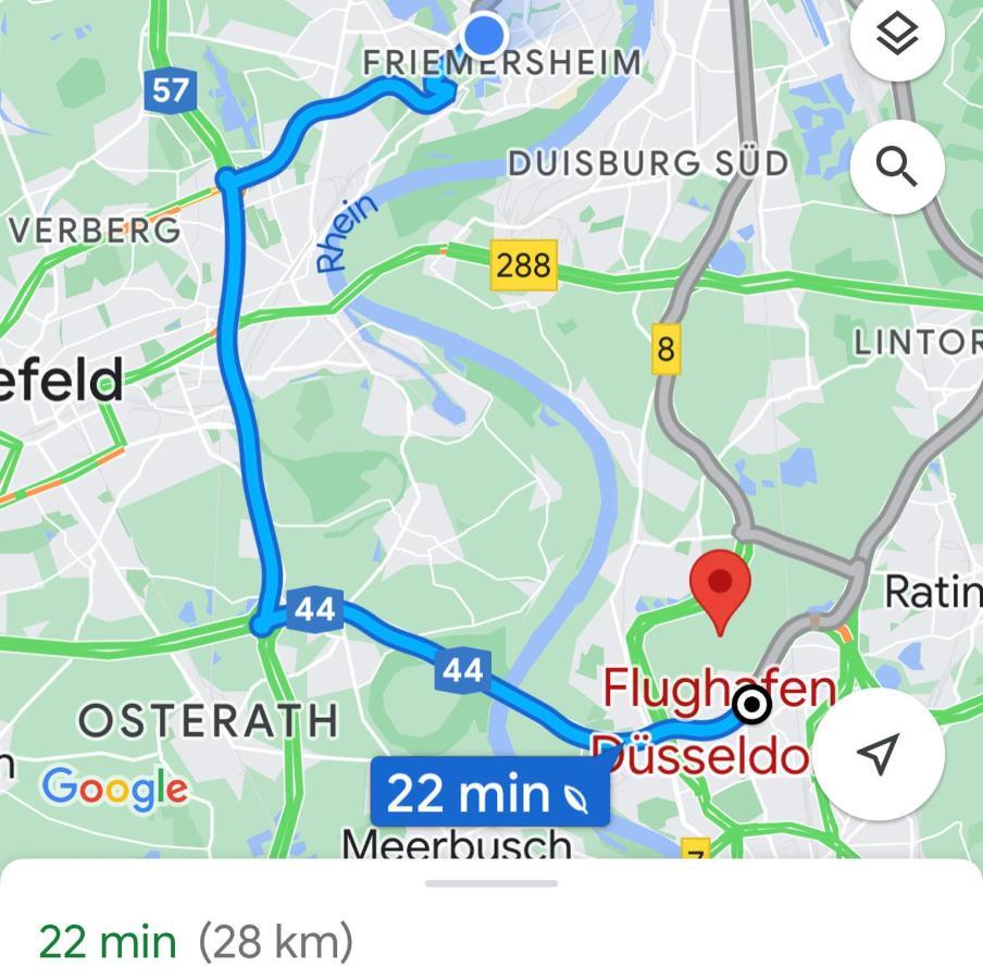 2 Rooms, Free Parking, 25 Min To Duesseldorf, 150 Mbps Wlan Duisburg Dış mekan fotoğraf